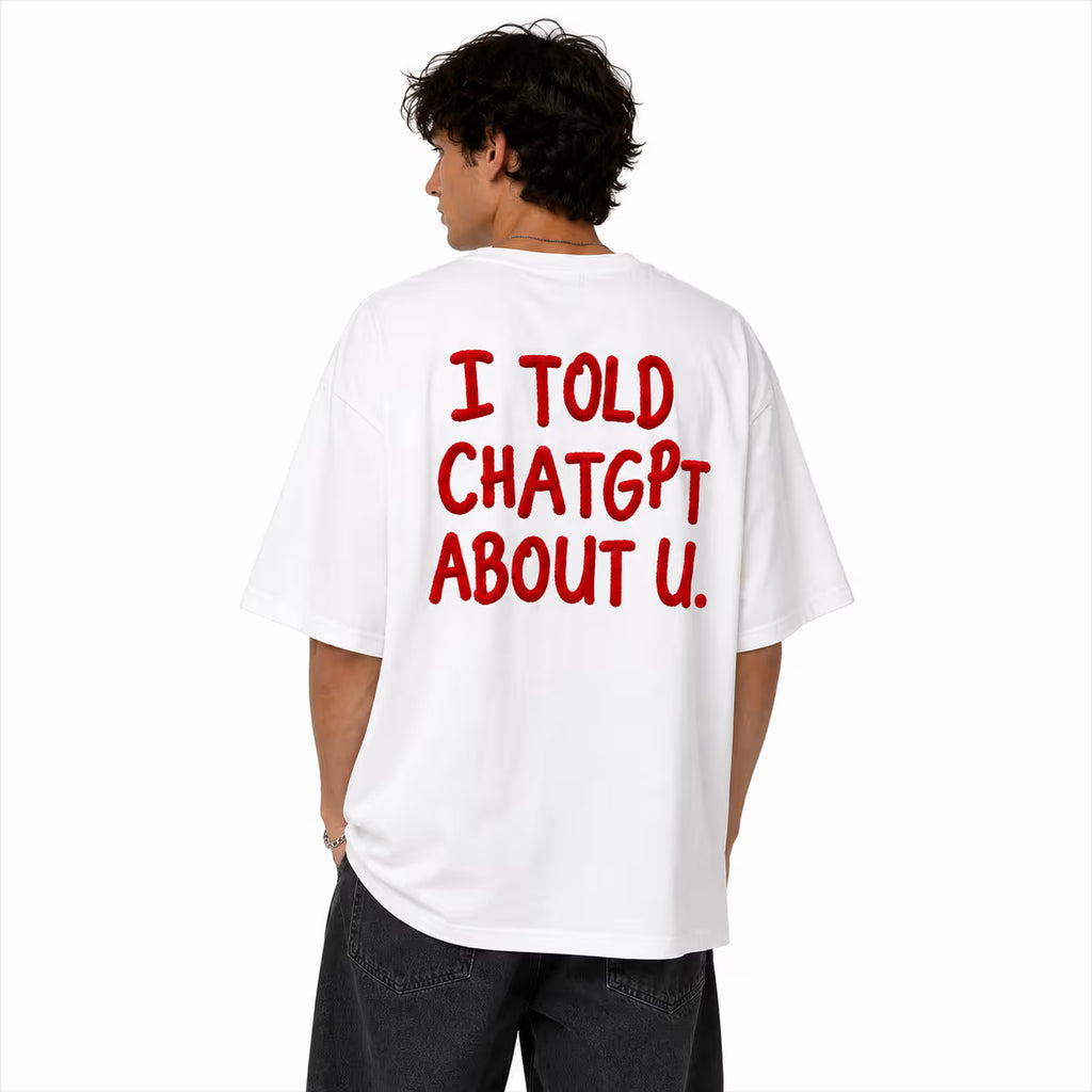 Oversized Back Print T-Shirt