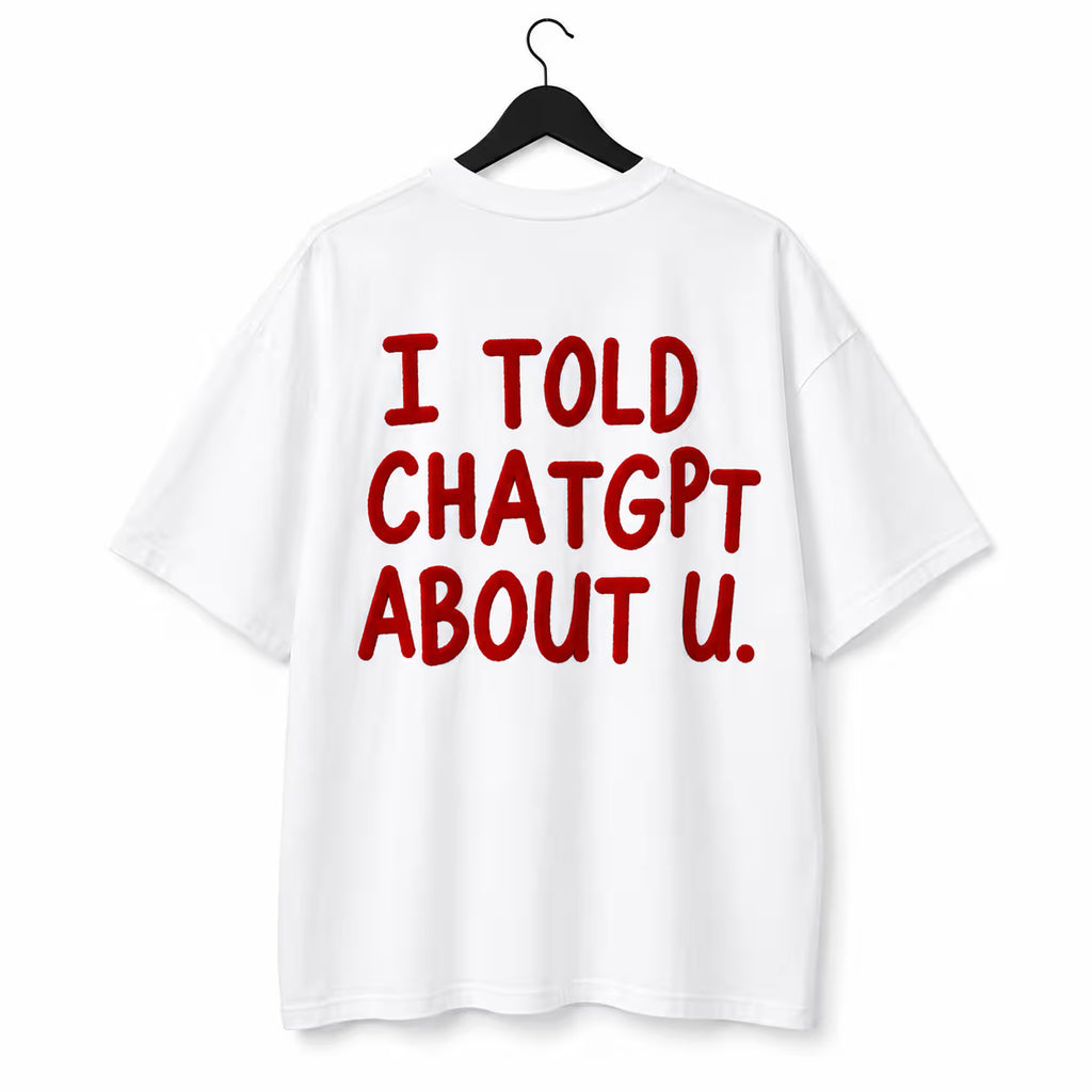 Oversized Back Print T-Shirt