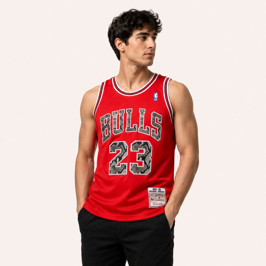 Pre-Owned Red Mesh Basketball Jersey