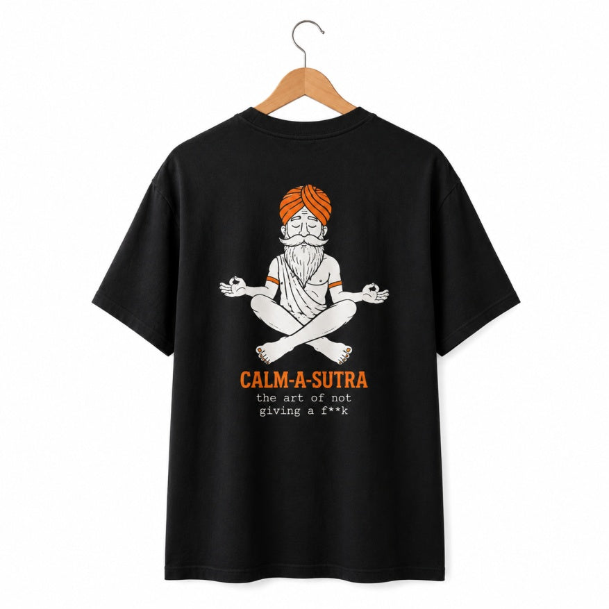 Calm-A-Sutra Oversized Back Print T-Shirt