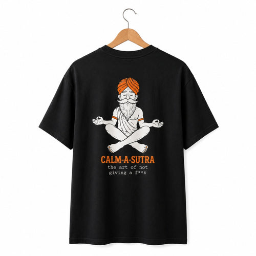 Calm-A-Sutra Oversized Back Print T-Shirt