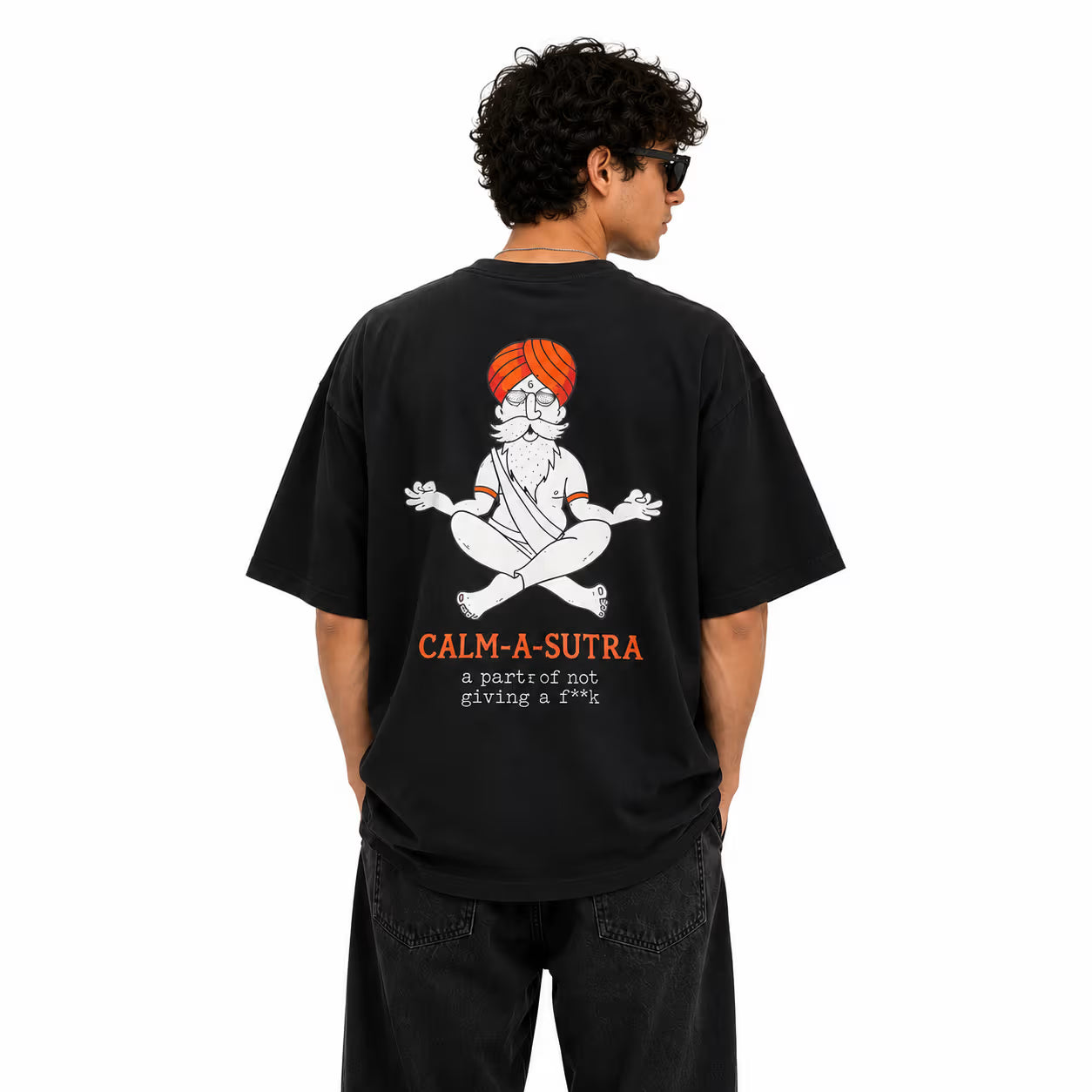 Calm-A-Sutra Oversized Back Print T-Shirt