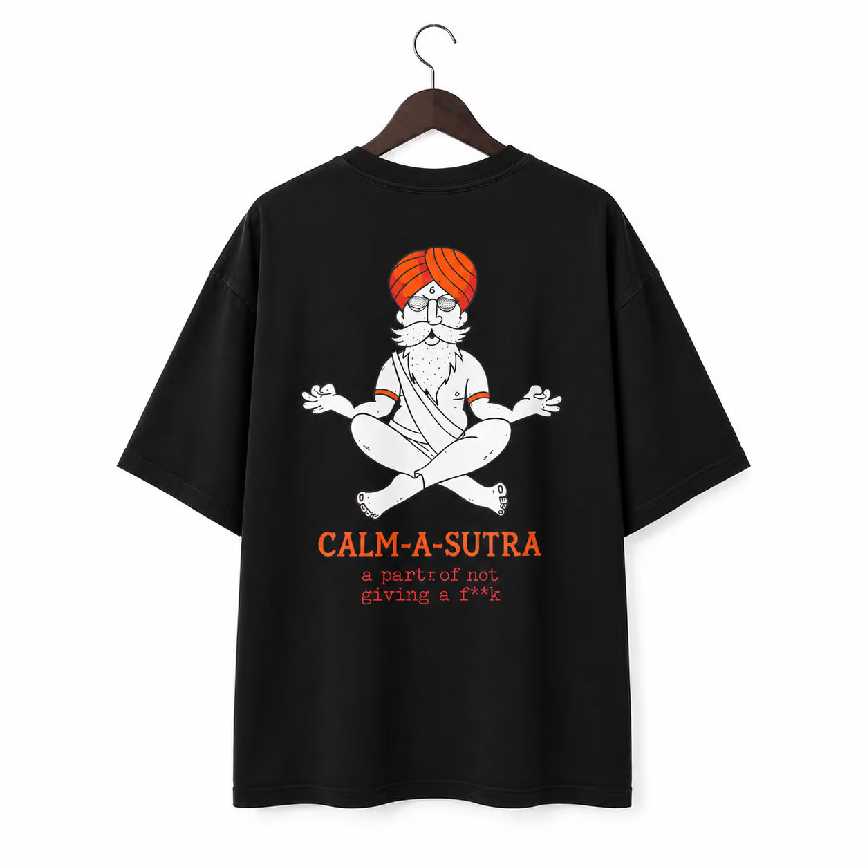 Calm-A-Sutra Oversized Back Print T-Shirt