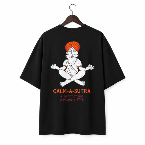 Calm-A-Sutra Oversized Back Print T-Shirt