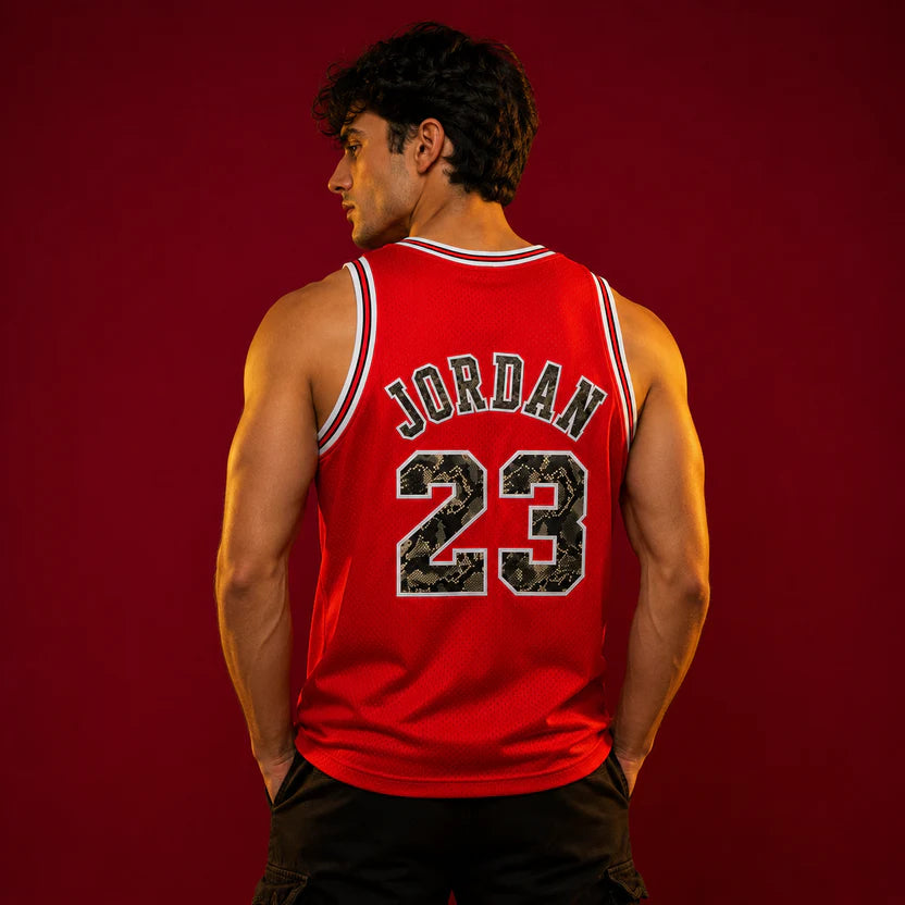 Mesh Basketball Vest – Red 23 Edition