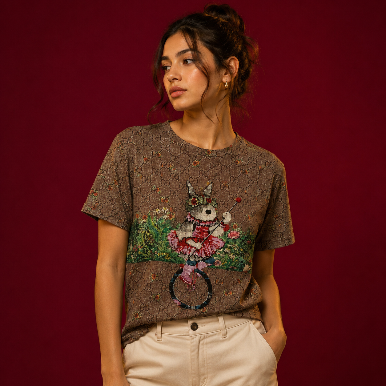 Bunny Graphic T Shirt