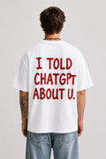 Oversized Back Print T-Shirt