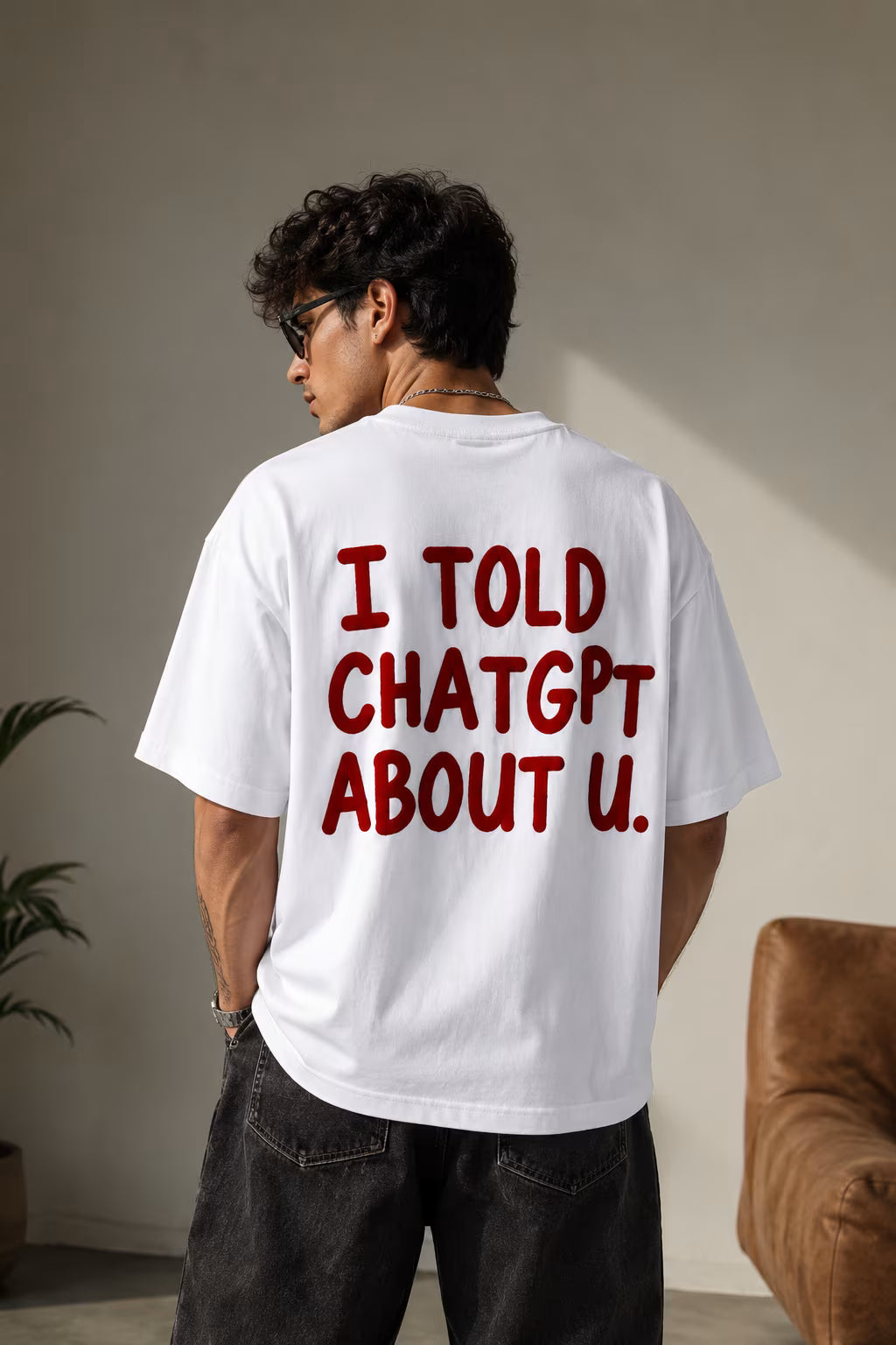 Oversized Back Print T-Shirt
