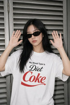 My Blood Type is Diet Coke – Classic White T-Shirt