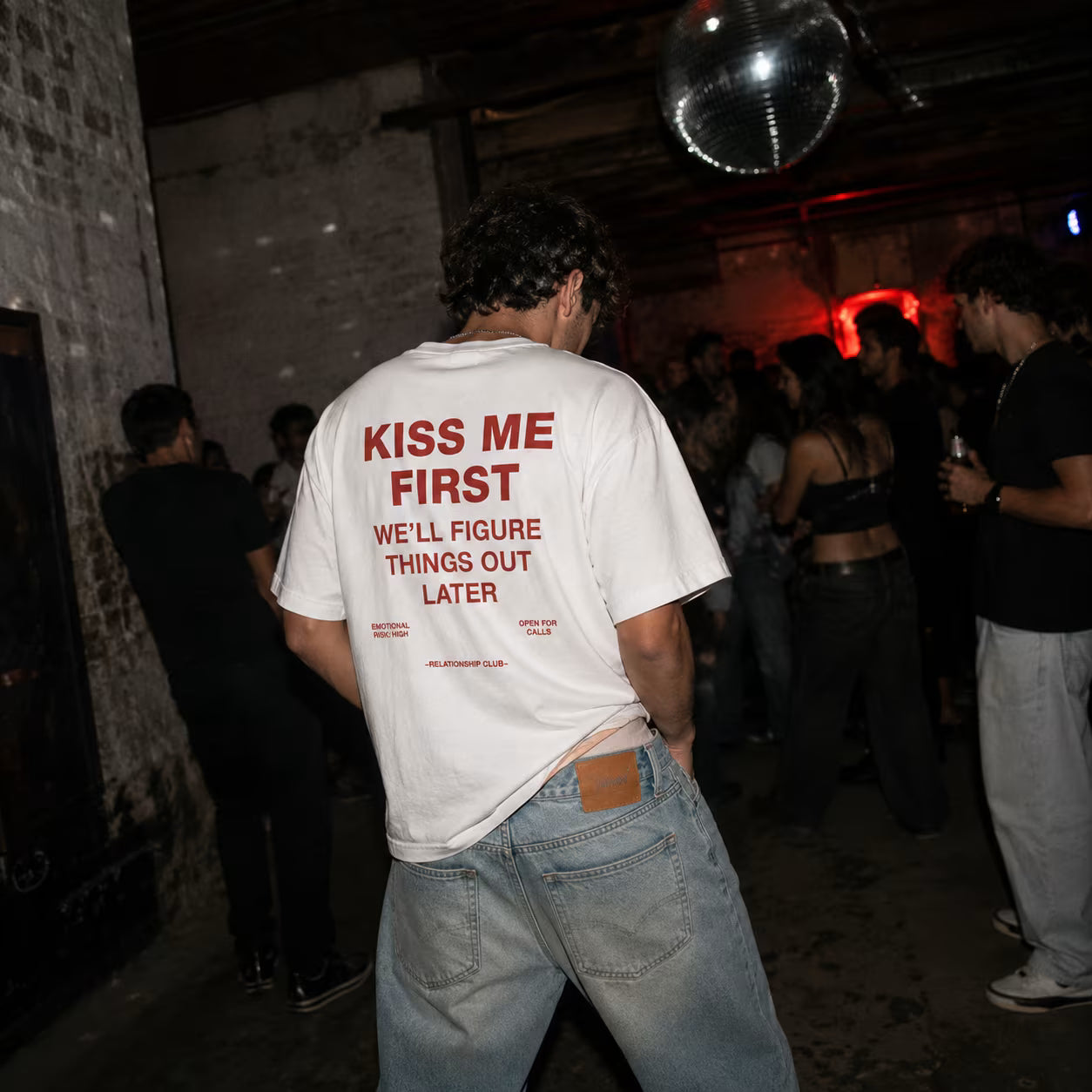 Kiss Me First Oversized Graphic T-Shirt