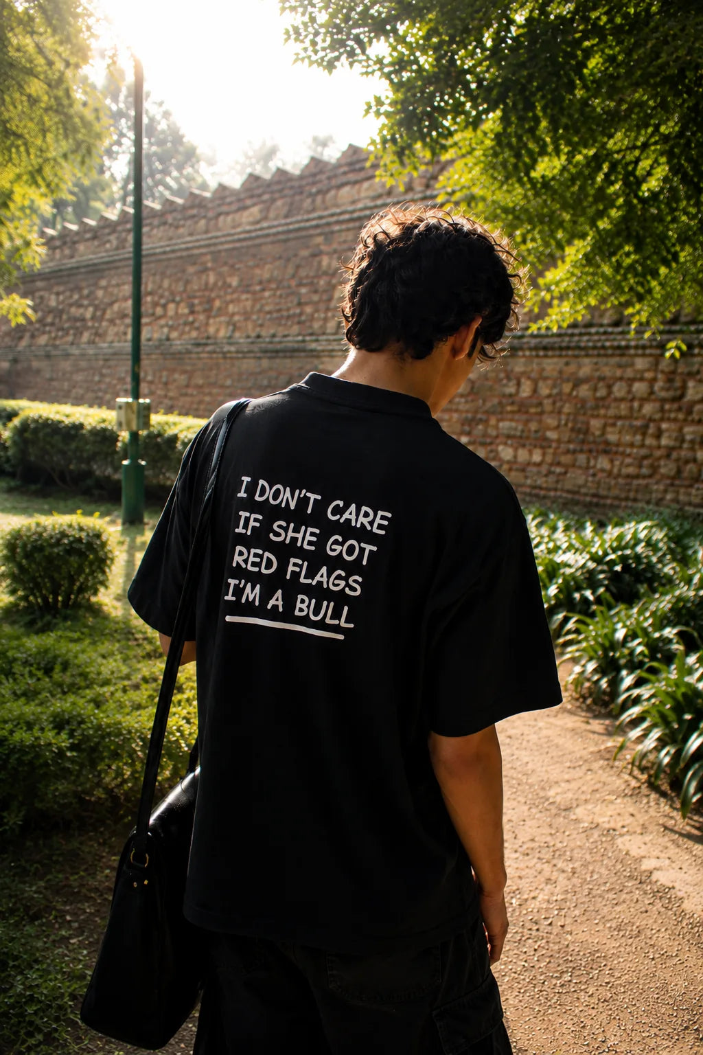 Red Flags? I'm a Bull Oversized Graphic T-Shirt