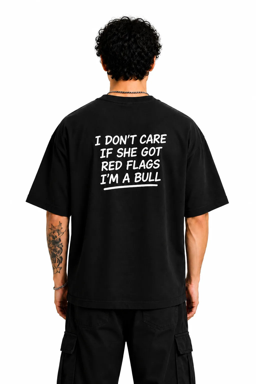 Red Flags? I'm a Bull Oversized Graphic T-Shirt