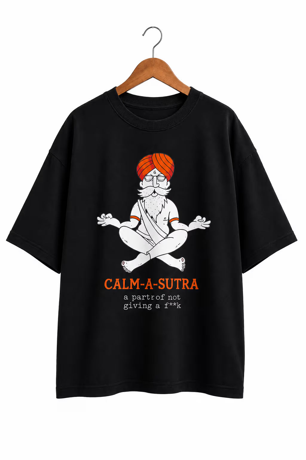 Calm-A-Sutra Print Oversized T-Shirt
