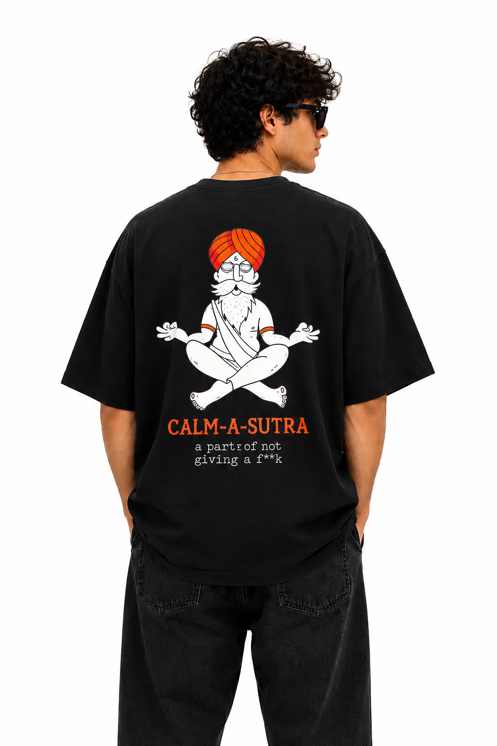 Calm-A-Sutra Print Oversized T-Shirt