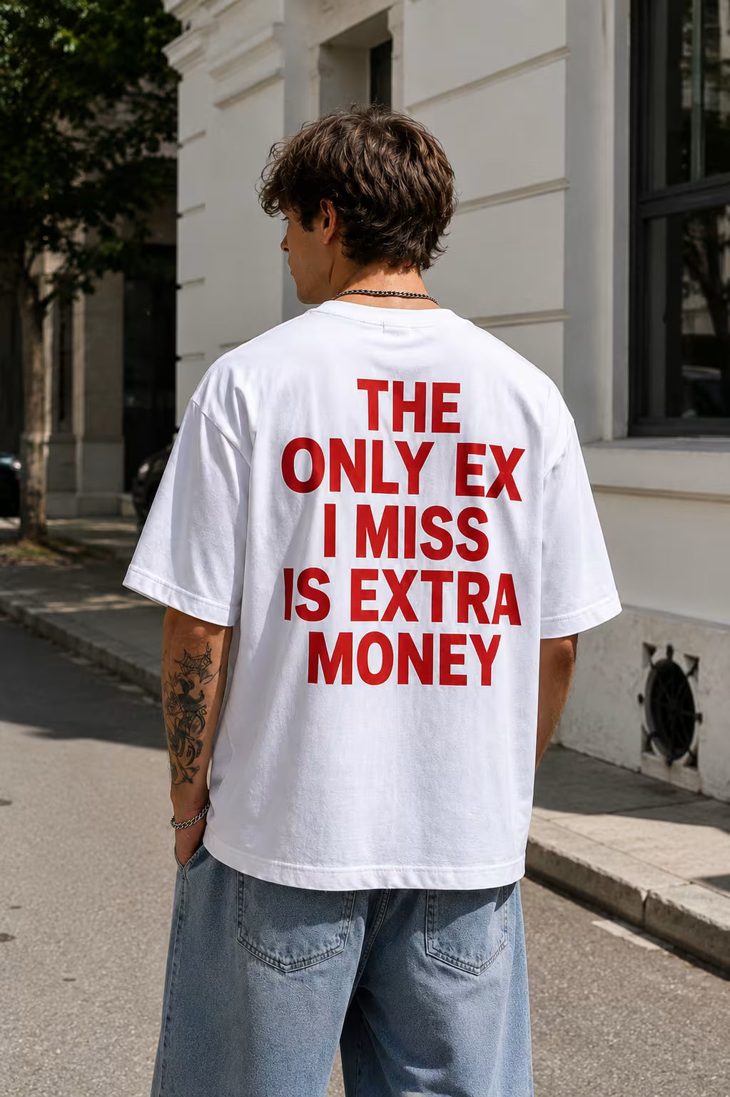 The Only Ex I Miss Is Extra Money Oversized Graphic T-Shirt
