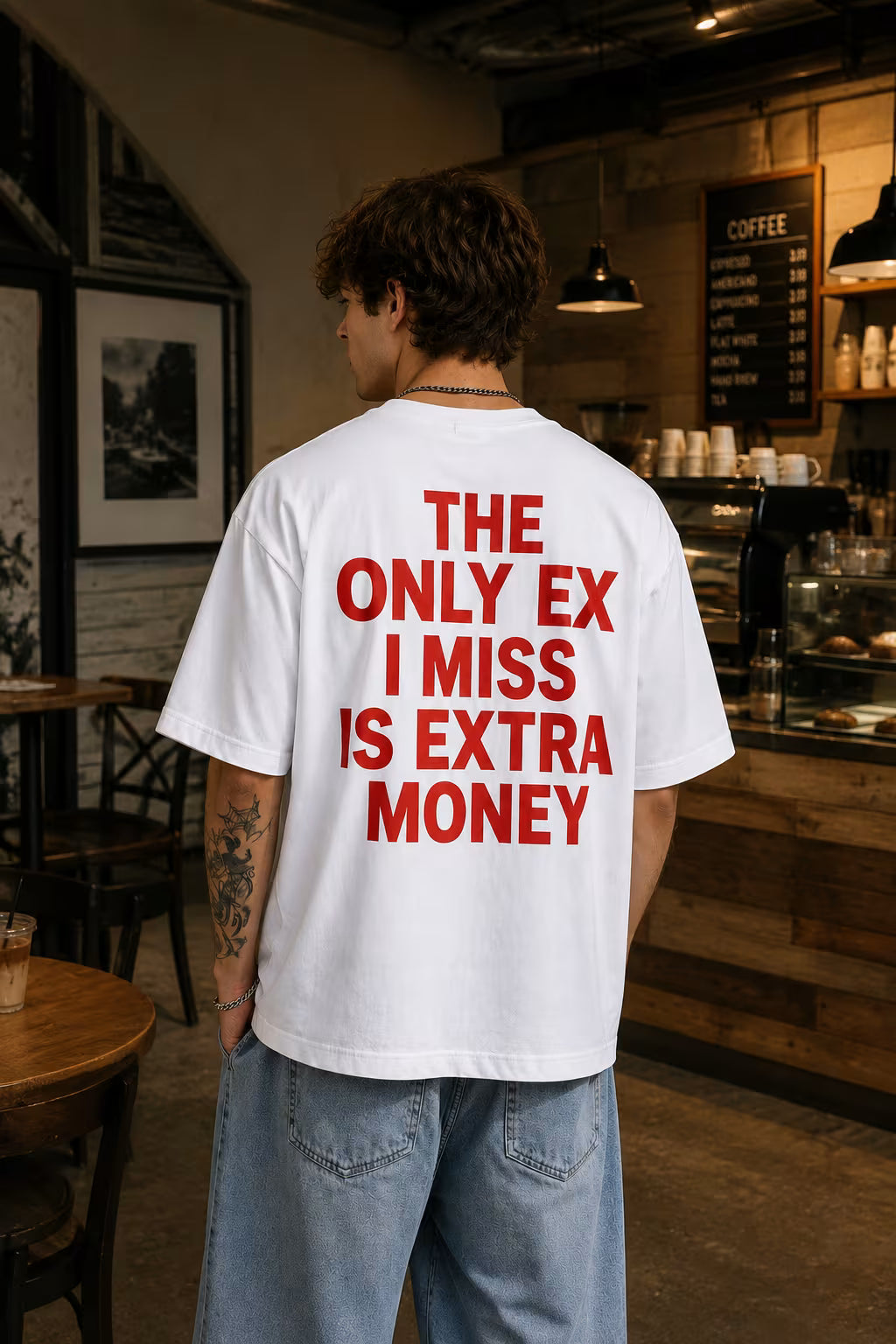 The Only Ex I Miss Is Extra Money Oversized Graphic T-Shirt