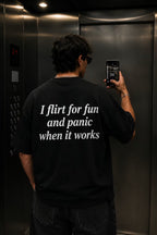 Panic After Flirting Oversized Tee