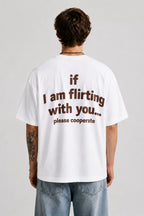 White Oversized Graphic T-Shirt