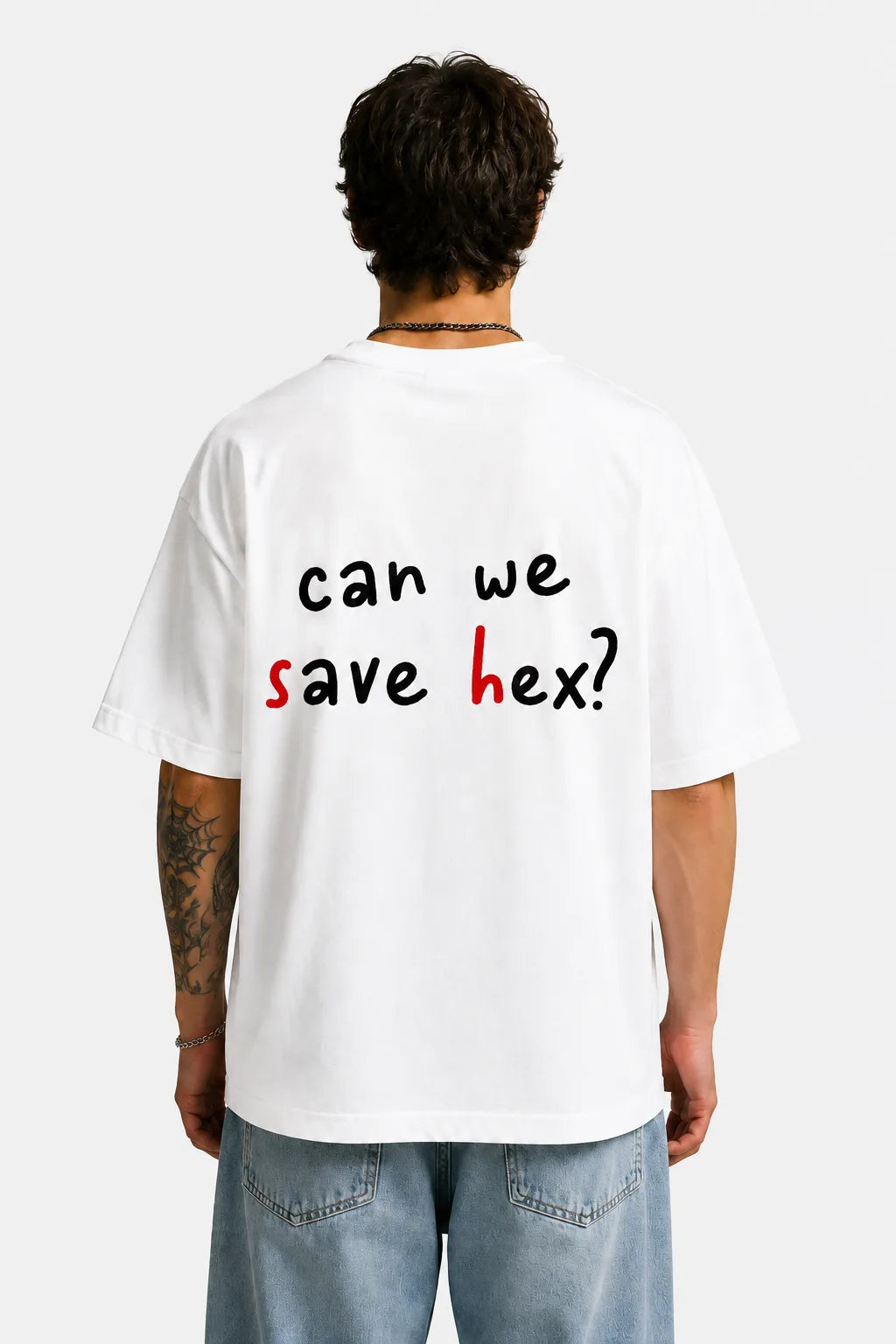 Can We Save Hex? Oversized Graphic T-Shirt