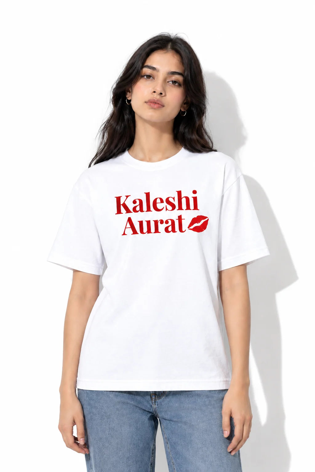 Kaleshi Aurat ReguGraphic Tee – White