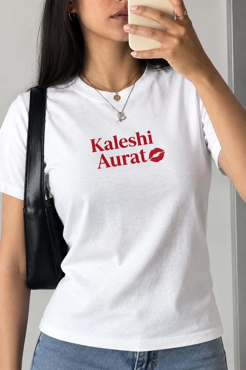 Kaleshi Aurat ReguGraphic Tee – White