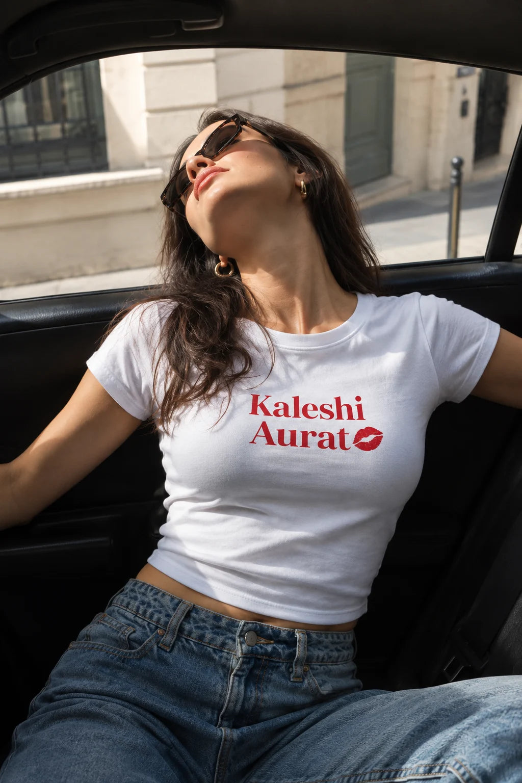 Kaleshi Aurat ReguGraphic Tee – White