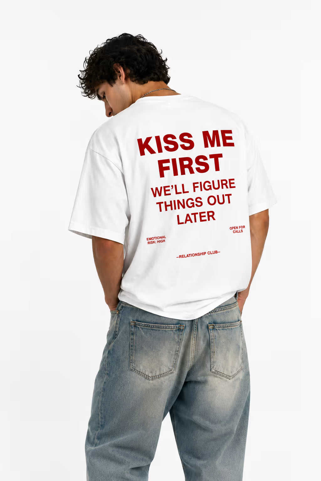 Kiss Me First Oversized Graphic T-Shirt
