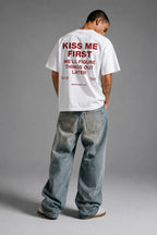 Kiss Me First Oversized Graphic T-Shirt