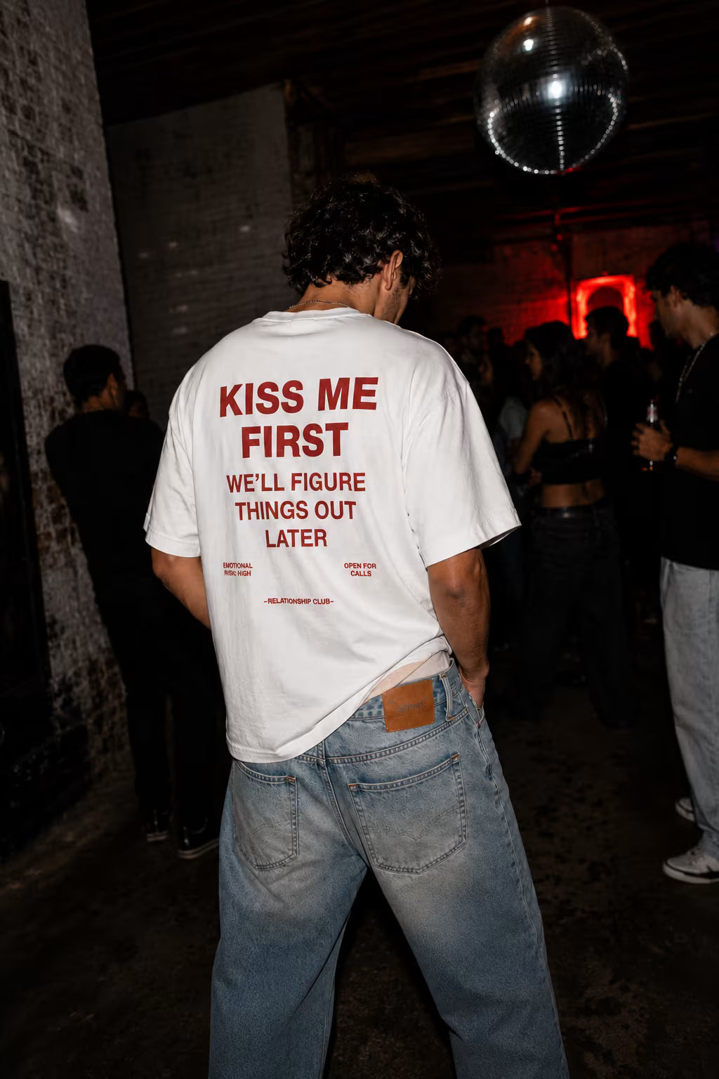Kiss Me First Oversized Graphic T-Shirt