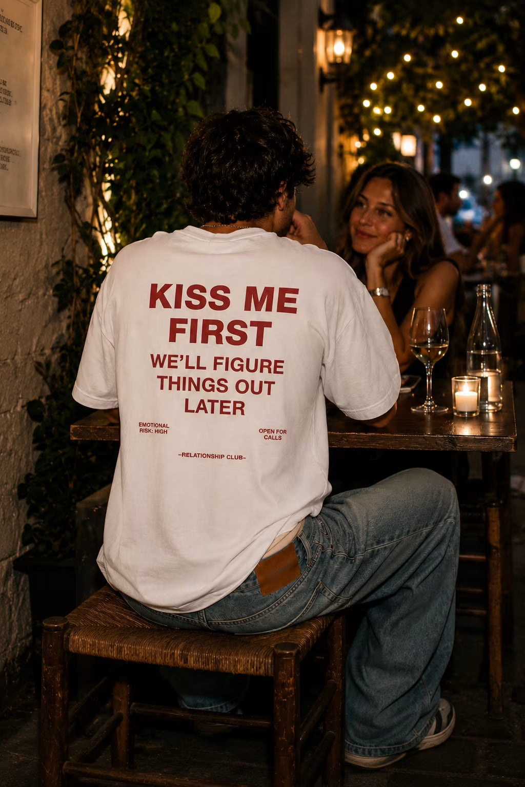 Kiss Me First Oversized Graphic T-Shirt