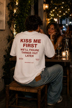 Kiss Me First Oversized Graphic T-Shirt