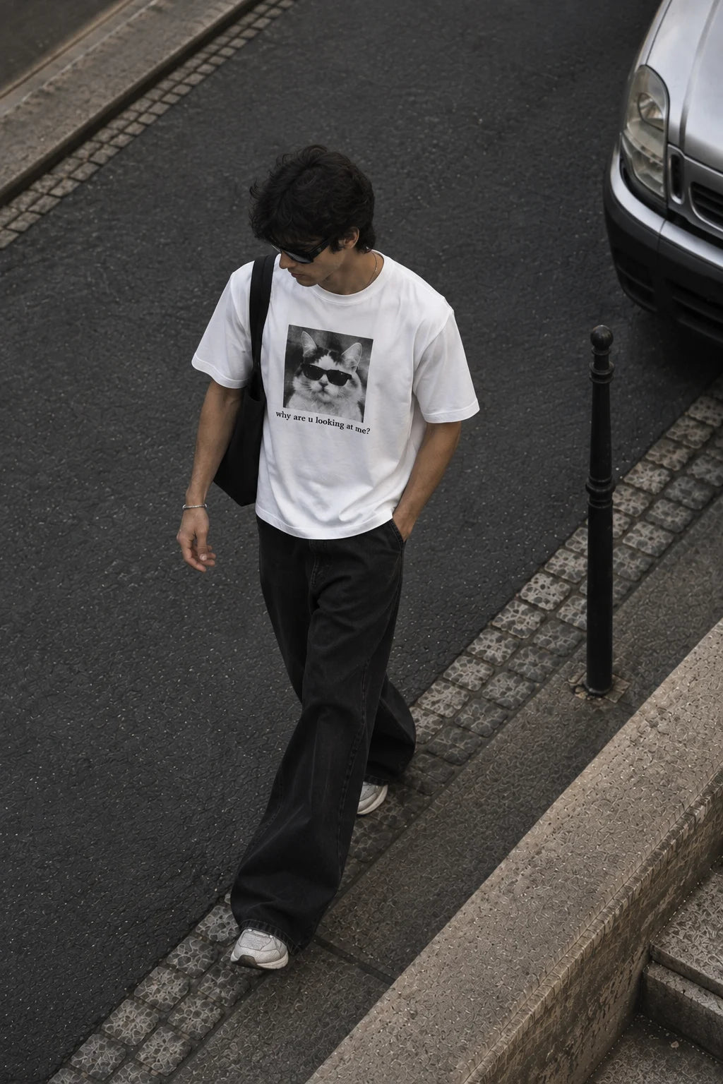 Why Are U Looking At Me Regular Graphic Tee