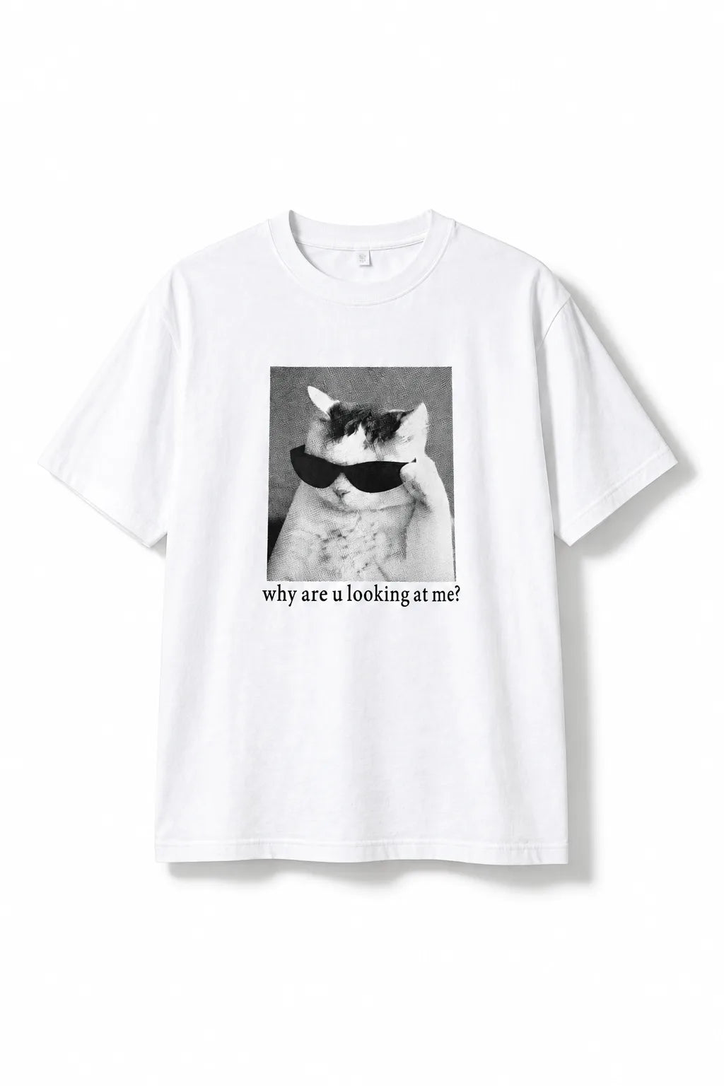 Why Are U Looking At Me Regular Graphic Tee