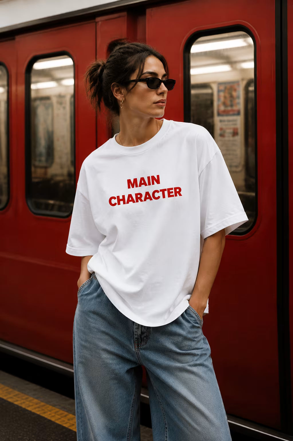 Main Character Oversized Graphic T-Shirt