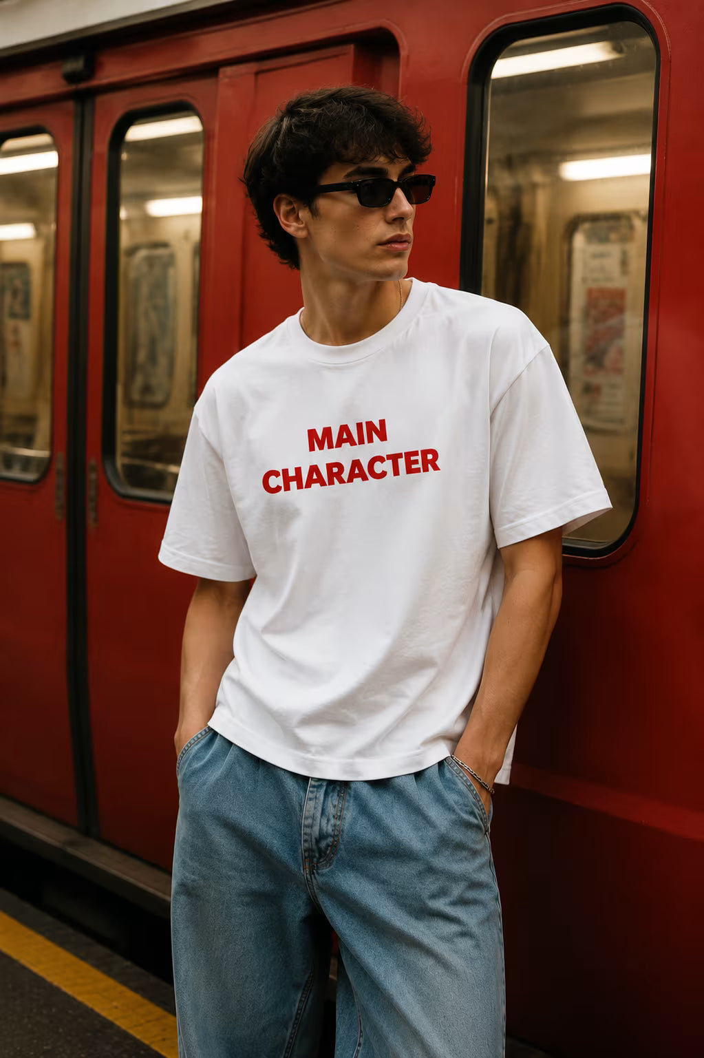 Main Character Oversized Graphic T-Shirt