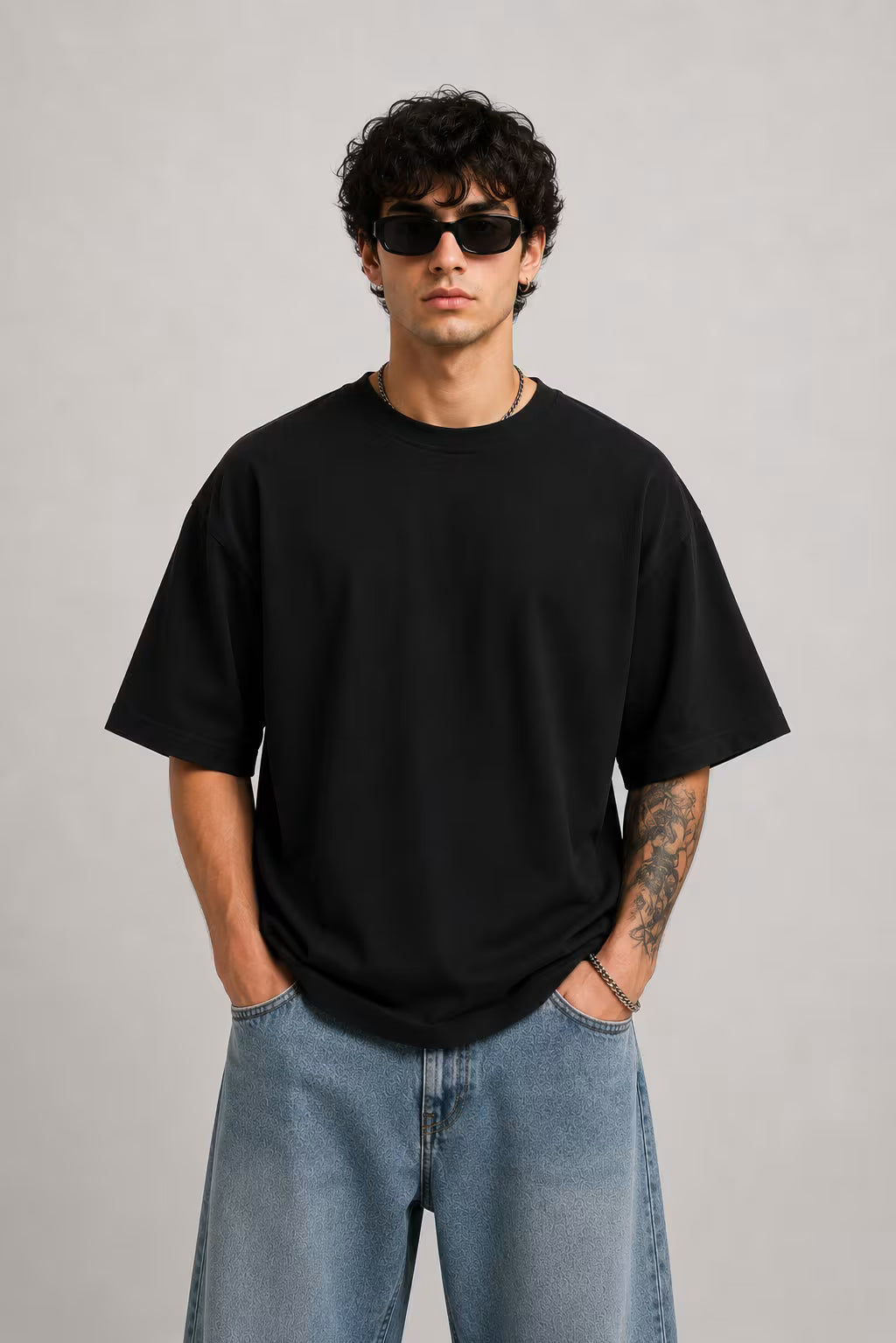 Not Flirting Oversized Graphic T-Shirt – Black