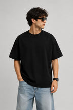 Sorry If I Looked Interested I'm Not – Black Oversized Graphic T-Shirt