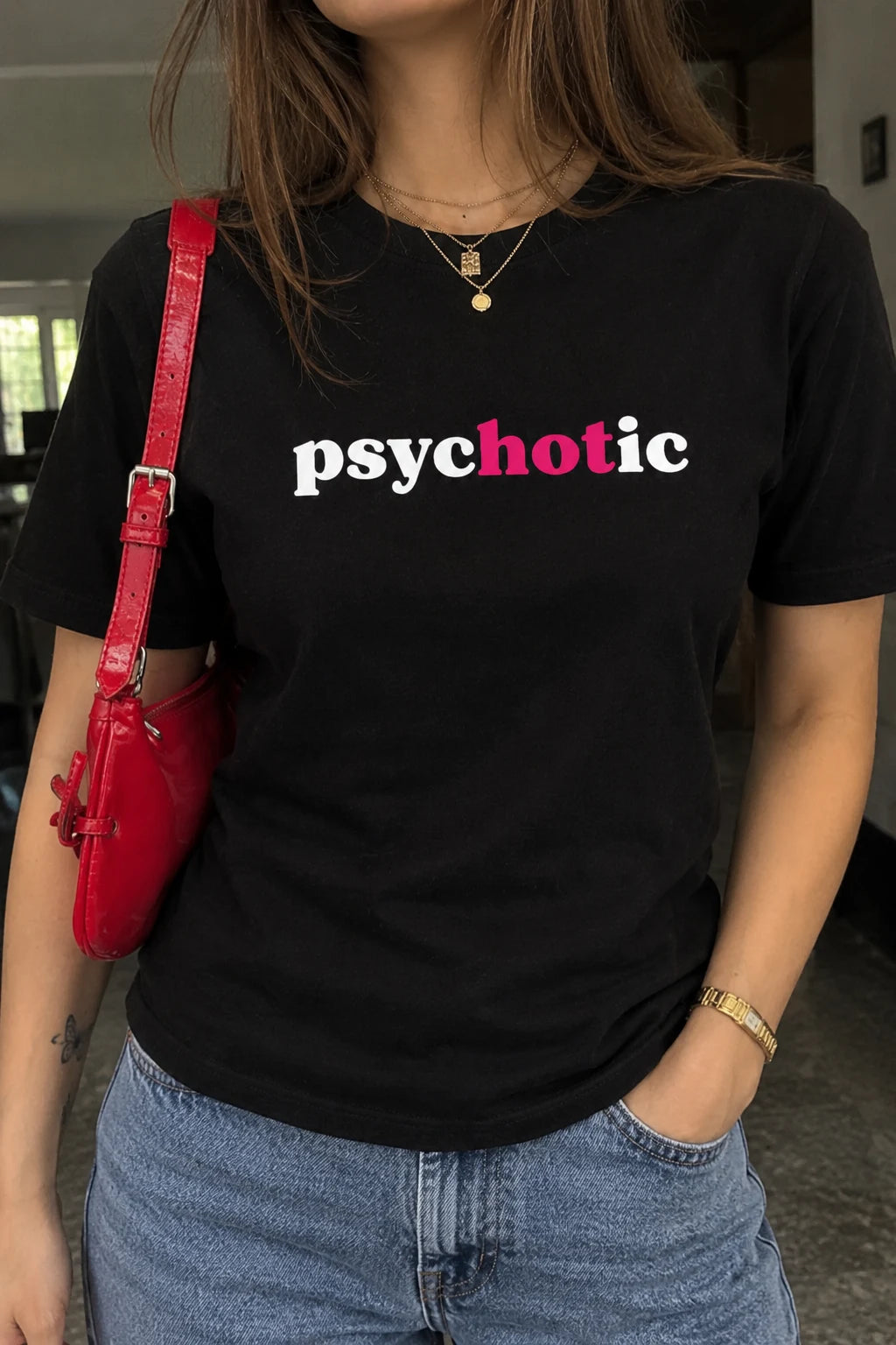 Psychotic Graphic Print Regular-Fit T-Shirt