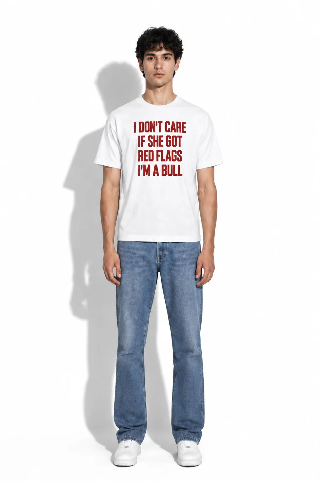 I Don’t Care Red Flags Regular Fit T-Shirt