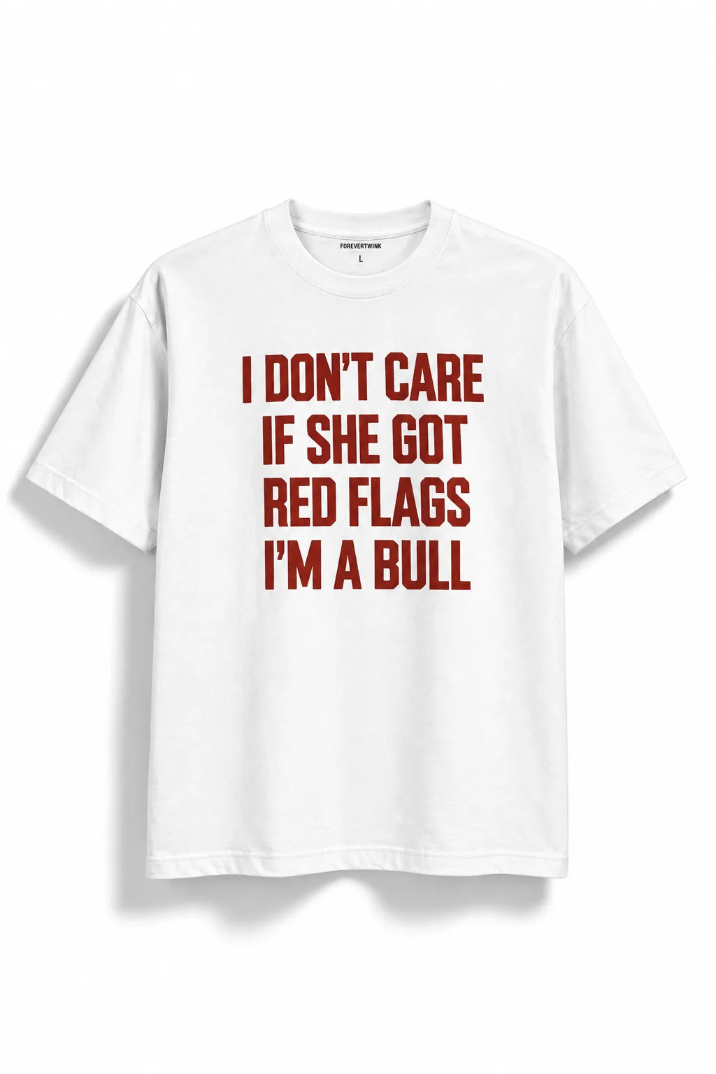 I Don’t Care Red Flags Regular Fit T-Shirt