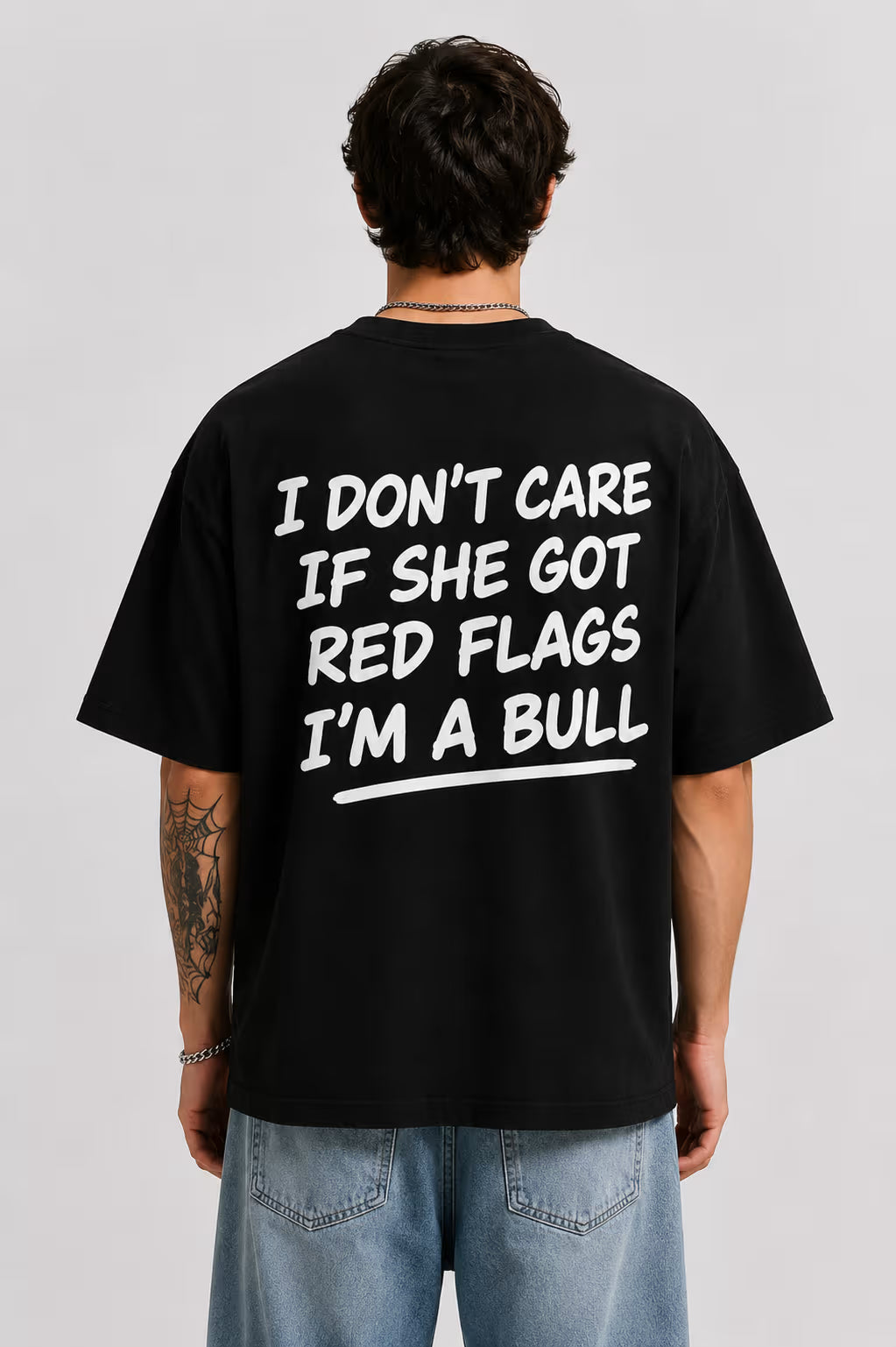 Red Flags? I'm a Bull Oversized Graphic T-Shirt