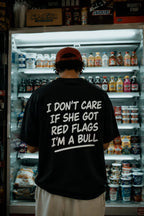 Red Flags? I'm a Bull Oversized Graphic T-Shirt