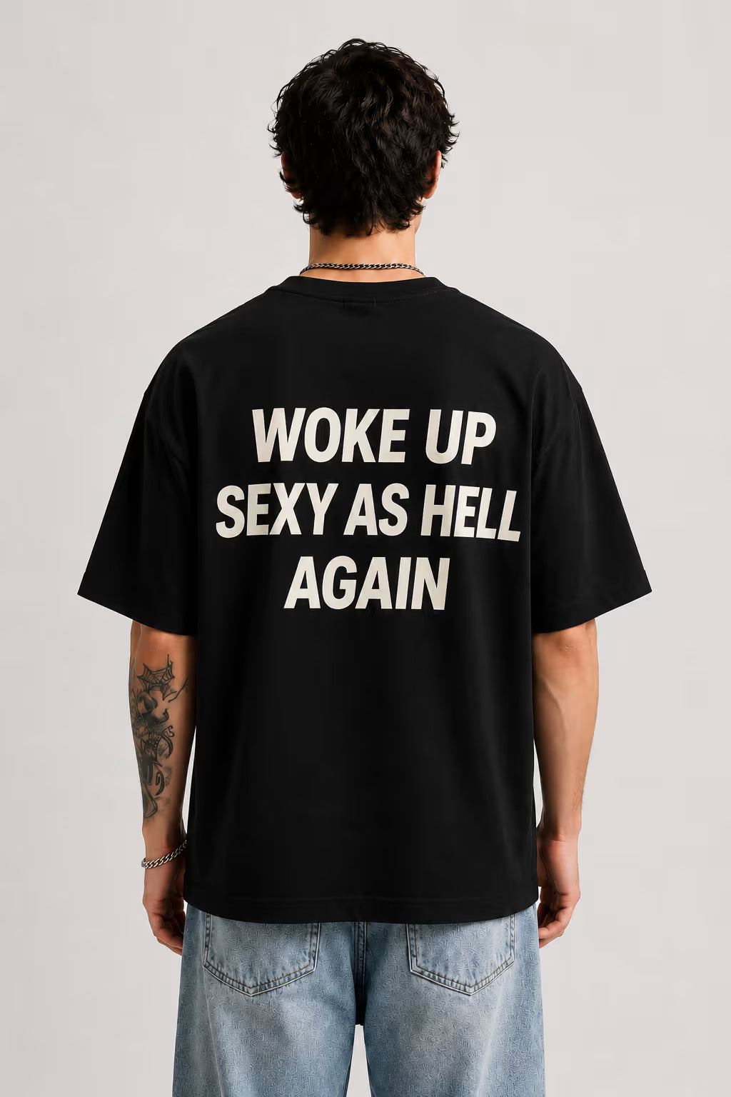 Black Oversized Graphic T-Shirt