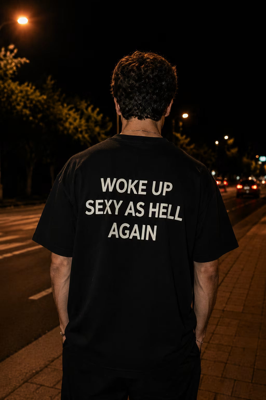 Black Oversized Graphic T-Shirt