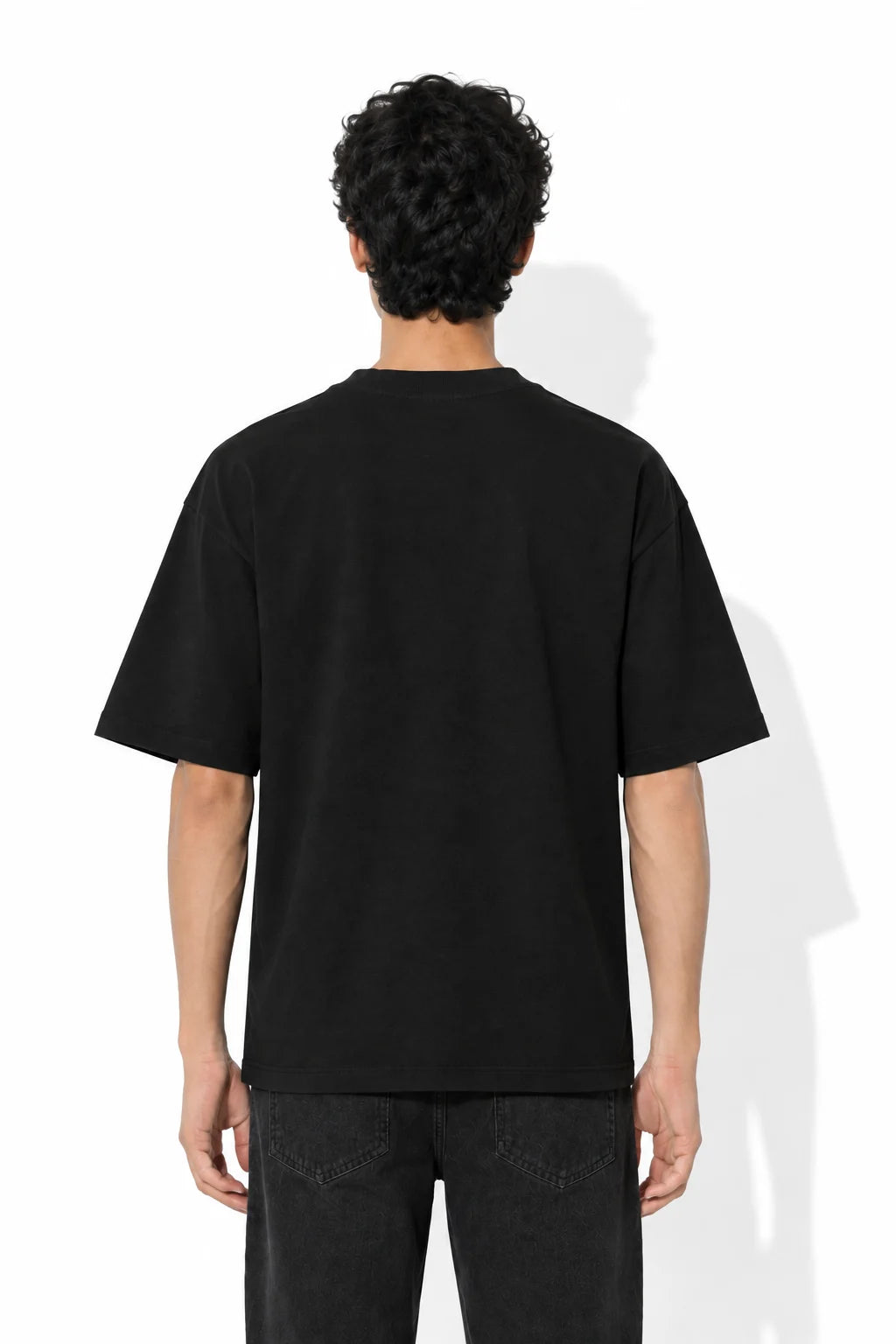 Yoga & Tequila Oversized Graphic T-Shirt – Black